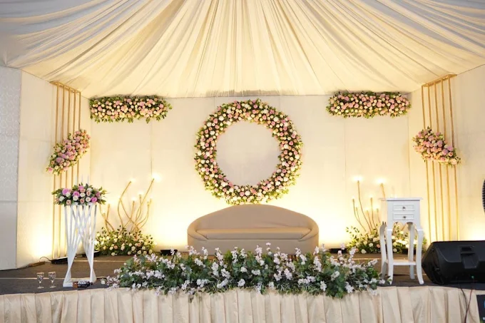 Beautiful wedding stage decor