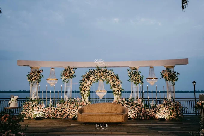 Outdoor event arch